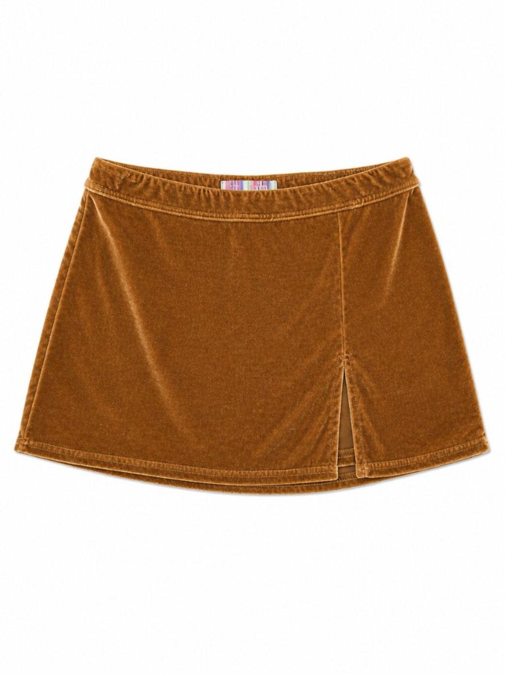 Urban Outfitters Rust Velvet Mini Skort with Front Side Pleat, Size Medium